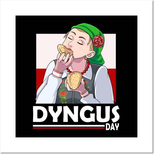 Dyngus Day Polish Girl Loves Pierogies Wall Art by Noseking